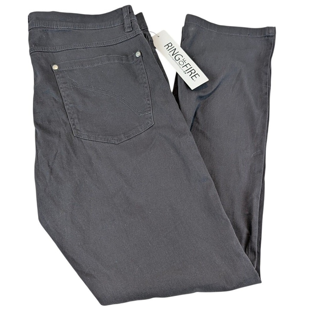 Ring of‎ Fire Xander 5Pkt Chino Pants Mens 33x30 Gray Straight Leg NWT